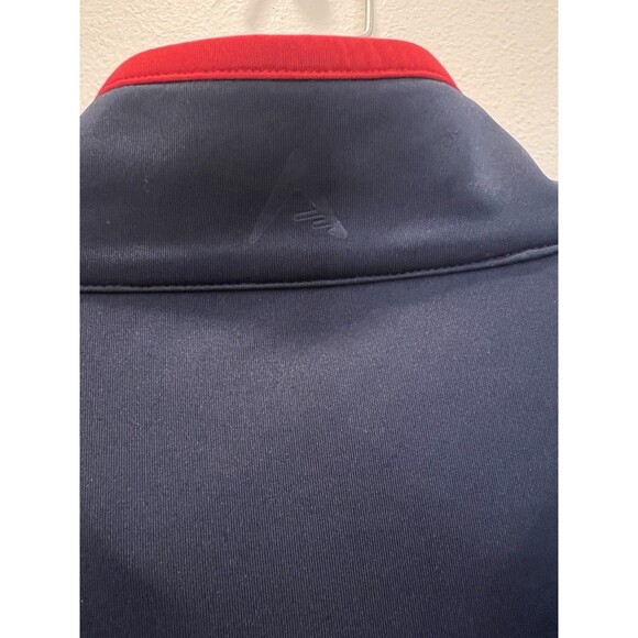 Antigua Kansas Jayhawks 3XL Quarter-Zip Pullover Navy Blue NCAA Excellent Cond. - Picture 9 of 11